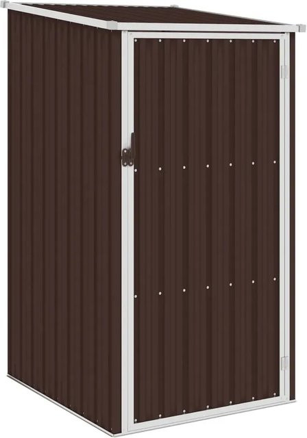 vidaXL Gerätehaus aus verzinktem Stahl in Braun, B/T/H: 87 x 98 x 159 cm - Bild 1