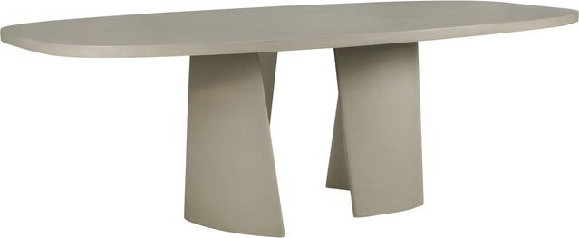Ethnicraft Canyon Outdoor Dining Table in Grau mit modernem Design und zementbasierter Oberfläche - Bild 1