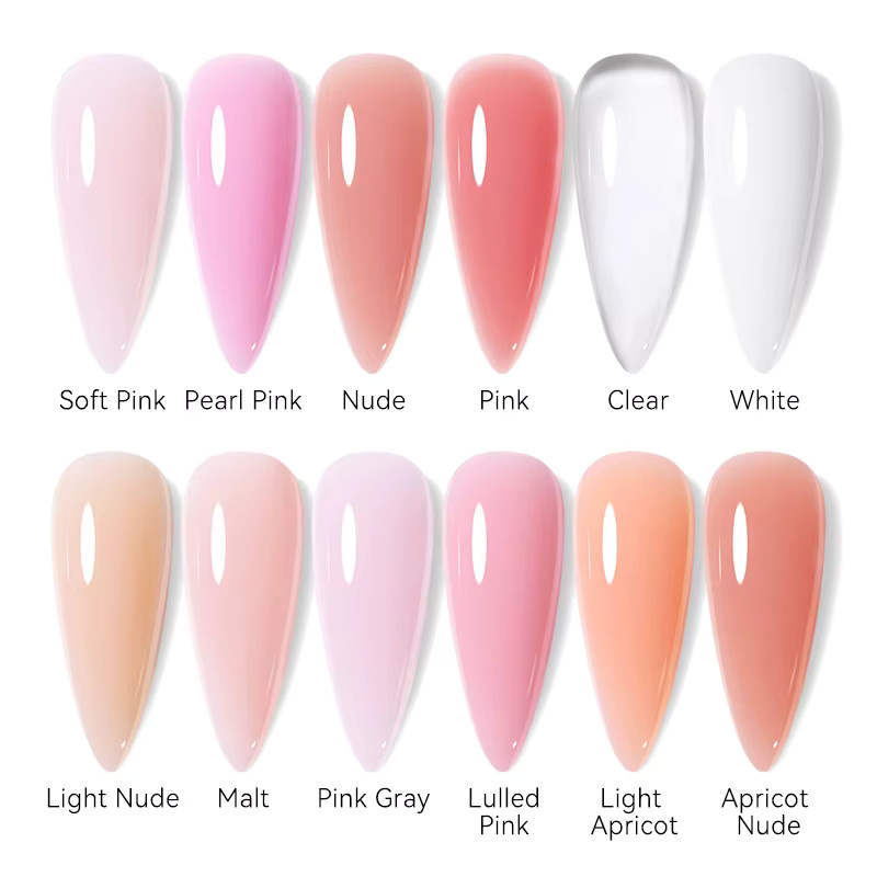 UR SUGAR Quick Nail Extension Gel, Nude Pink Milky White, 15 ml - Bild 2