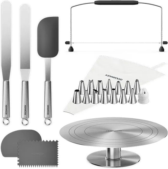 Kenwood Deko-Set für Kuchen und Torten in Silber - Bild 1