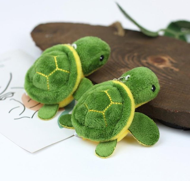 Yiran toy Kleine Schildkröte Weiche Plüschpuppe Schlüsselanhänger, Unisex - Bild 1