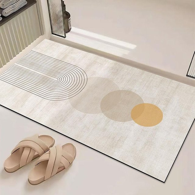 Schnelltrocknende Diatomeen-Schlammmatte von Yiran Furniture in Blau, rutschfest und modern, B/B: 40 x 60 cm - Bild 1