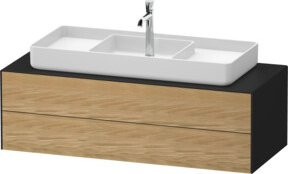 Duravit Waschtischunterschrank White Tulip in White, Breite: 130 cm, Tiefe: 55 cm, Höhe: 40,8 cm - Bild 1