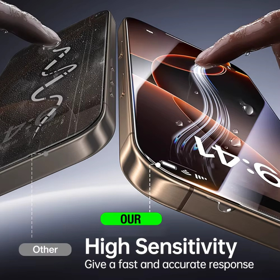 DIXSG 4-in-1 Ultra HD gehärtetes Glas Schutzset für iPhone 15 14 13 12 Pro Max Plus Mini und iPhone 16 in Transparent - Bild 3