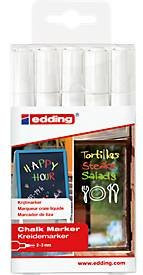 Edding 4095 Kreidemarker in Weiß, 2-3 mm, 5 Stück - Bild 1