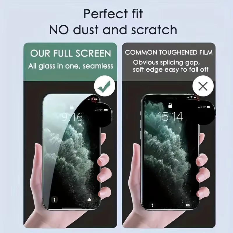 3-teiliges Panzerglas-Set als Displayschutz für iPhone 11 bis iPhone 17 Pro Max in Transparent - Bild 2