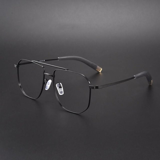 Bai Fen Bai Electronic 3C Korrektionsbrille Pilot, Titan, Vollrand, Herren, schwarz - Bild 1