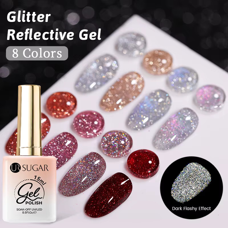 UR SUGAR Nagellack Gold-Silber, Schimmernd, 15 ml - Bild 5