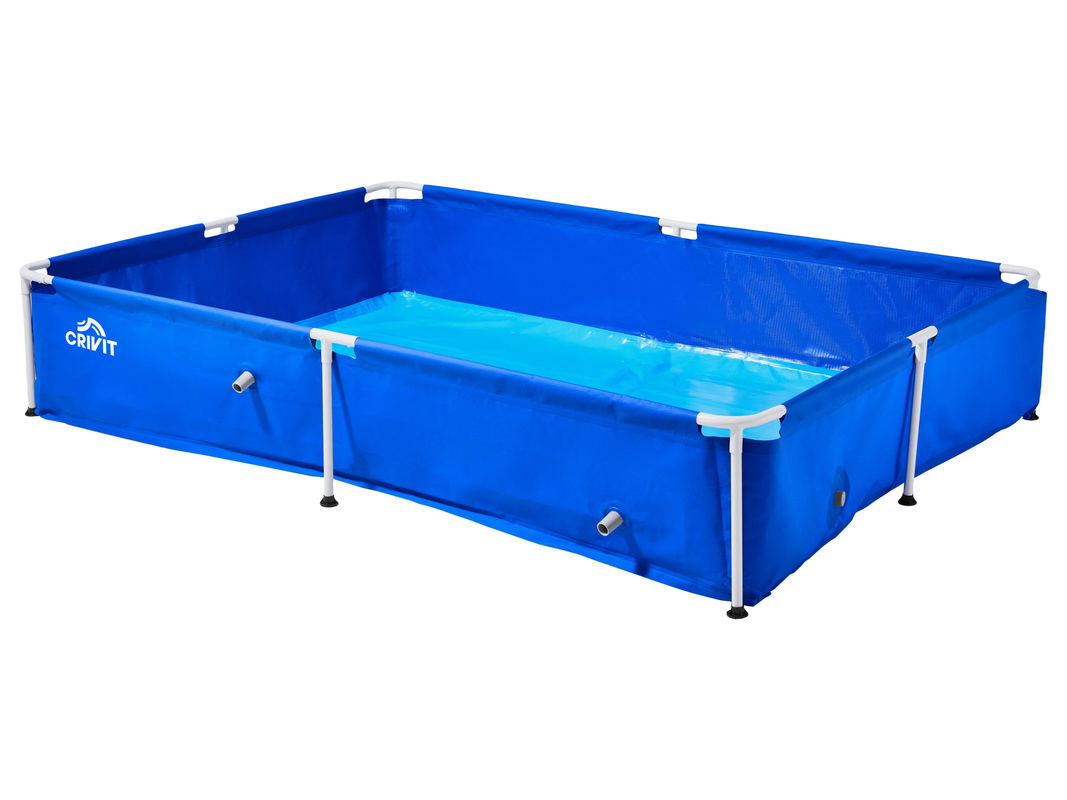 CRIVIT Rechteckiger Frame-Pool aus Metall und PVC in Blau, B: 364 cm, H: 42 cm, T: 1150 cm - Bild 3