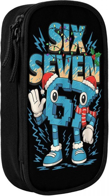 Fancy Style Studio Federmäppchen Meme 67 Doppellagige Federtasche aus Canvas in Multicolour - Bild 1