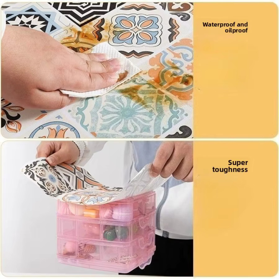 DAIROU Wandaufkleber im Bohemian-Stil, selbstklebende Tapete aus wasserfestem PVC in Multicolour für Kinderzimmer und Wohnräume - Bild 3