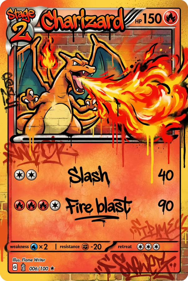 Potdemiel Pokémon-Karten Charizard Gengar Blastoise Venusaur, 5-teiliges Set - Bild 2