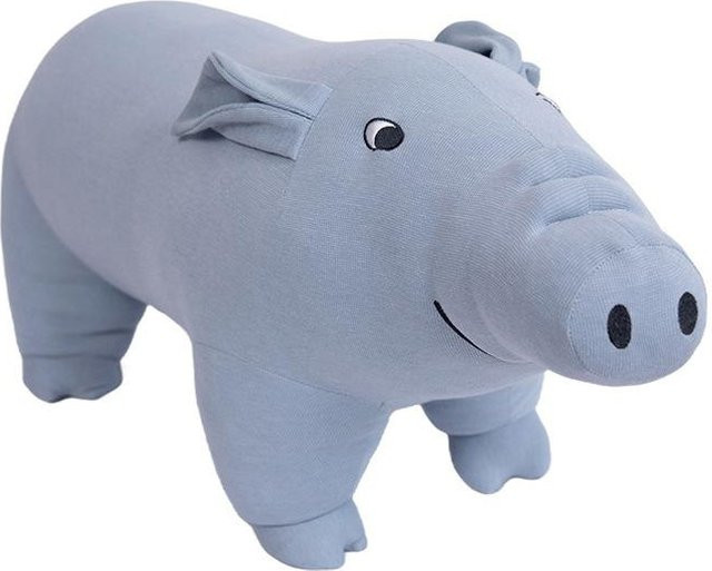 Schwein Puppe Plüschtier, Ferkel, Grau - Bild 1