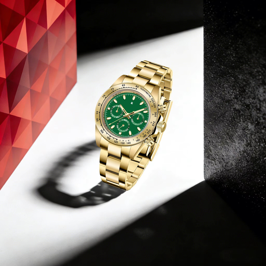 ROLLSTIMI Taucheruhr, Edelstahl, Handaufzug, Saphirglas, Herren - Bild 2
