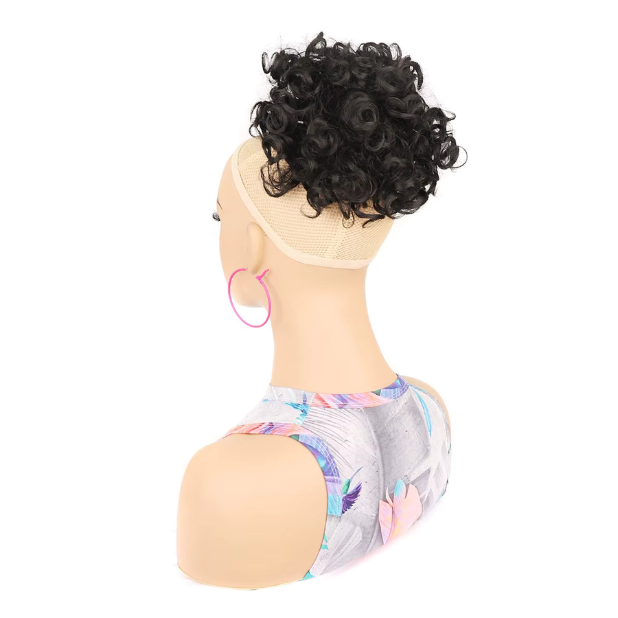 Jeedou Afrikanischer lockiger Chignon, synthetischer Haarknoten, Damen - Bild 2
