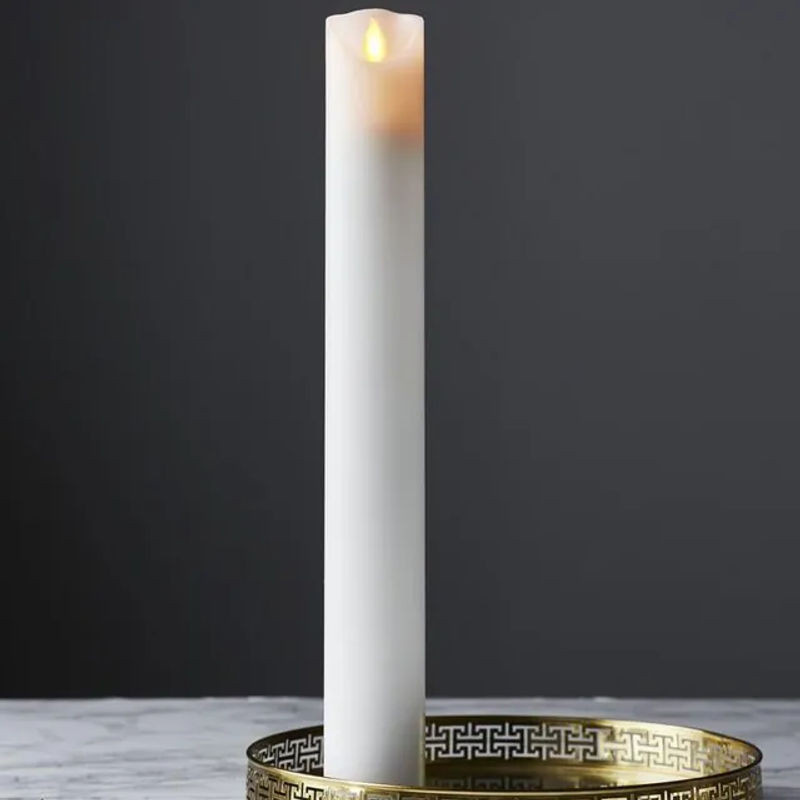 Star Trading LED Stumpenkerze m-twinkle in Weiß mit Flackereffekt und Timer, Höhe: 40 cm, Durchmesser: 2,4 cm - Bild 1