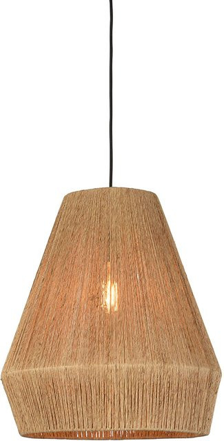 Good&Mojo Iguazu Pendelleuchte in Beige aus Jute und Metall mit E27-Fassung, Höhe: 45 cm - Bild 1