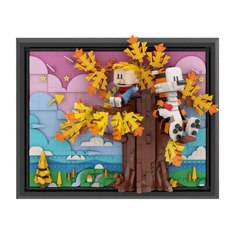 Gobricks Calvin und Hobbes, Ziegel Modell, Bausteine Spielzeug - Bild 1