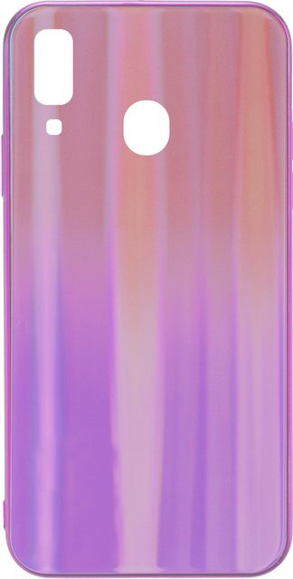 Glas Back Cover RAINBOW Handyhülle für Samsung Galaxy A21s A217 in Purple Multicolour - Bild 1