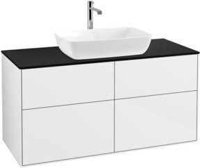 V&B Waschtischunterschrank Finion in Weiß lackiert, Breite: 120 cm, Tiefe: 50,1 cm - Bild 1