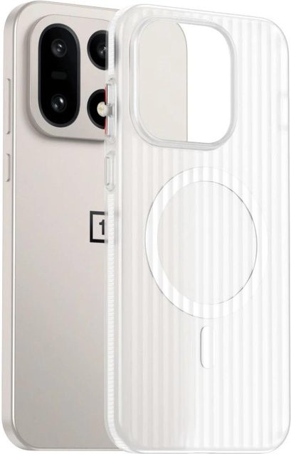MagSafe kompatible Handyhülle für OnePlus 15 mit magnetischem Gepäckstreifen, transparentes Design, schlankes Hartschalen-Cover aus PC - Bild 1