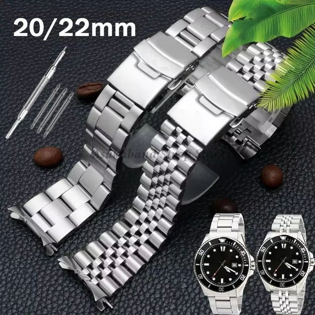 asukaband Uhrenarmband Edelstahl, Silber, Herren Damen - Bild 1