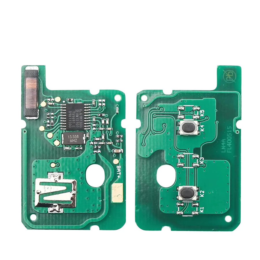 KEYYOU Auto Fernbedienung Schlüssel für Renault Sandero Logan Lodgy Dokker Dacia Duster mit 4A PCF7961 Chip 433MHz in Schwarz - Bild 1