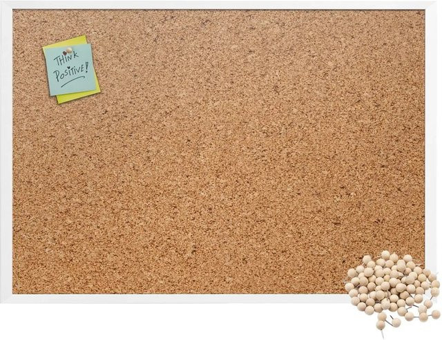 Tulup Korktafel mit weißem Rahmen, B/H: 70 x 50 cm - Bild 1