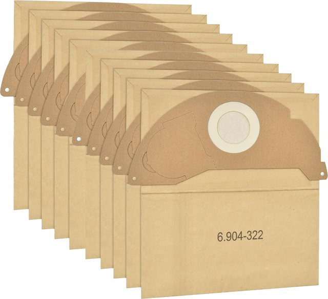 5/10 Stück Kärcher Papierstaubsaugerbeutel für WD2, MV2, WD 2.200, WD2250, A2004, A2054, A2099, 6.904-322.0 in Beige - Bild 1