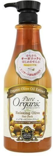 Kotofuku Reine Bio Entspannende Oliven Haarmaske, 1000 ml, Strapaziertes Haar - Bild 1