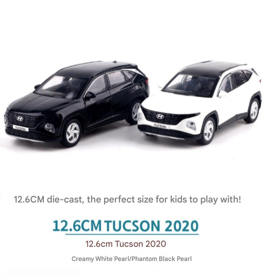 k BEE Hyundai Tucson 2020 Mini-Druckguss Metall 1/38 Schwarz - Bild 2