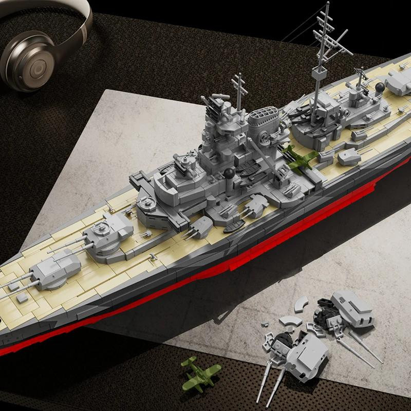 Linyi toy Tirpitz Schlachtschiff Kriegsschiffe 1:300 Set - Bild 2