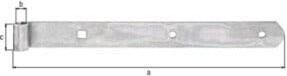 GAH Alberts Ladenband aus Stahl, verzinkt, B/H/T: 30 x 10 x 3 mm - Bild 1
