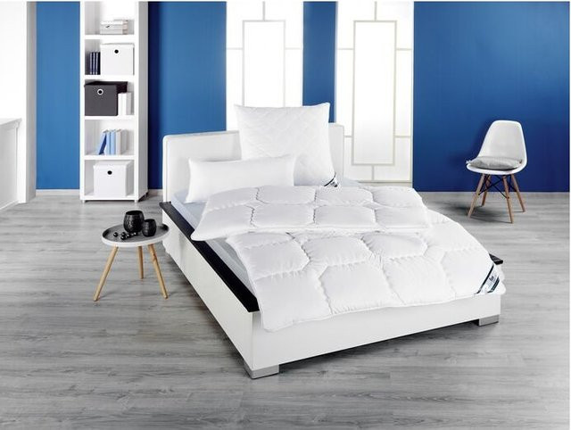 f.a.n. Frankenstolz Bettdecke Kansas Leicht-Steppbett aus Microfaser, Weiß, B/T: 220 x 240 cm - Bild 1