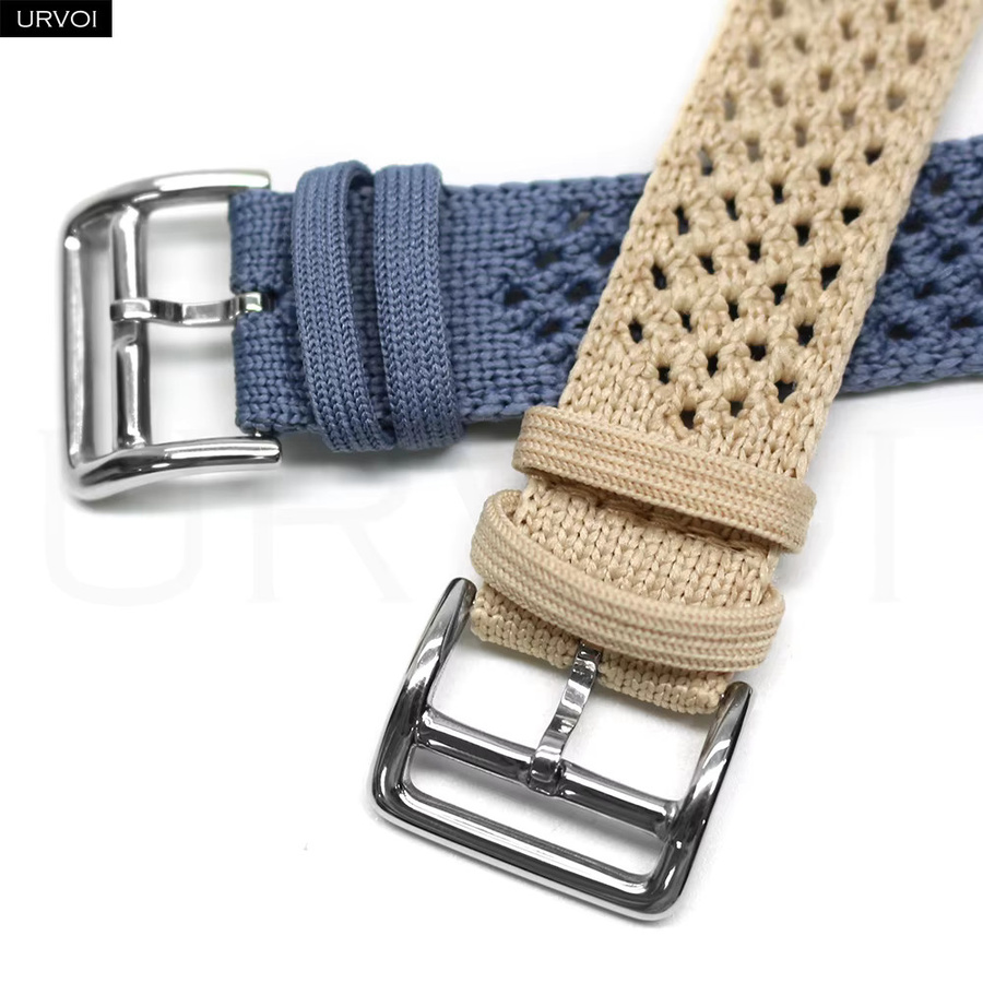 URVOI Uhrenarmband Néo Tricot, Bleu Nuit, 46 mm, Textil/NATO - Bild 2