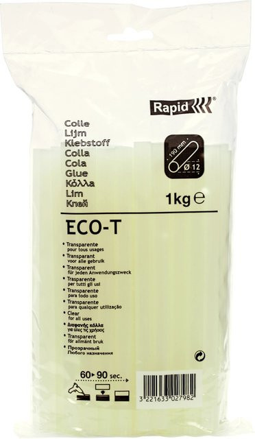 Rapid Universal Heißklebesticks Transparent Ø 12 mm 1 kg - Bild 1