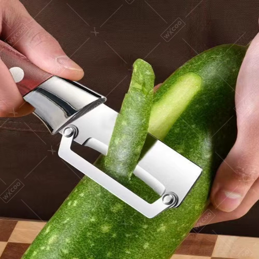 WXCOO Edelstahl-Schäler für Obst und Gemüse in Silber - Bild 3