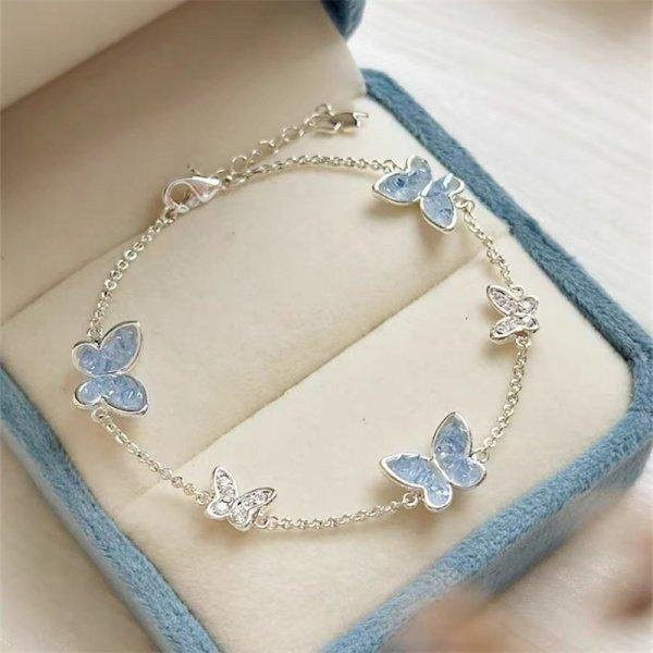 Rui Di Schmuck-Set, Schmetterling, Silber, Messing, Zirkonia, Damen - Bild 1