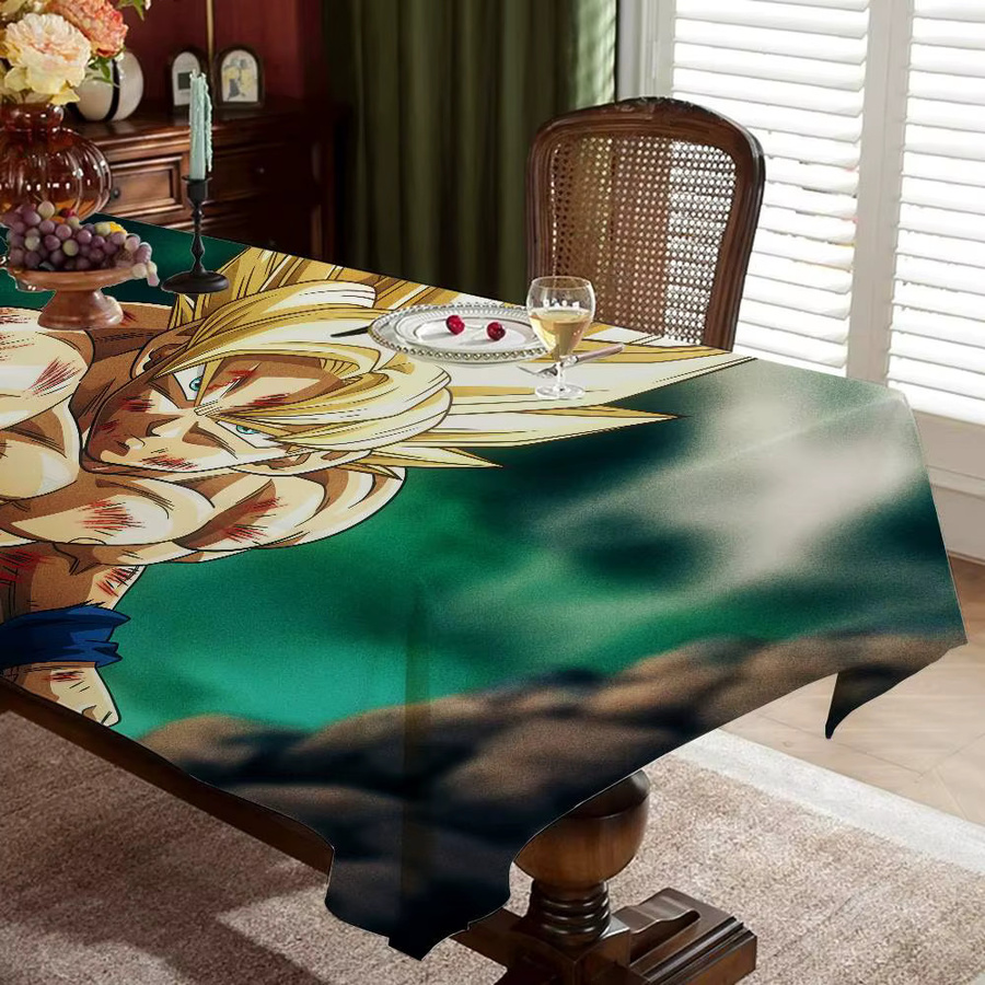 Wasserdichte und staubdichte Tischdecke mit Japanischem Manga Dragon Ball Design aus Polyester für dein Wohnzimmer - Bild 2