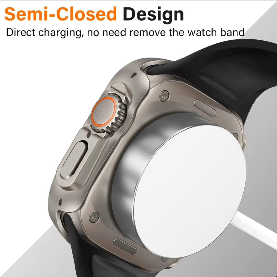 Apple Watch Ultra Hülle, 49 mm, PC, Displayschutzfolie, Starlight - Bild 5