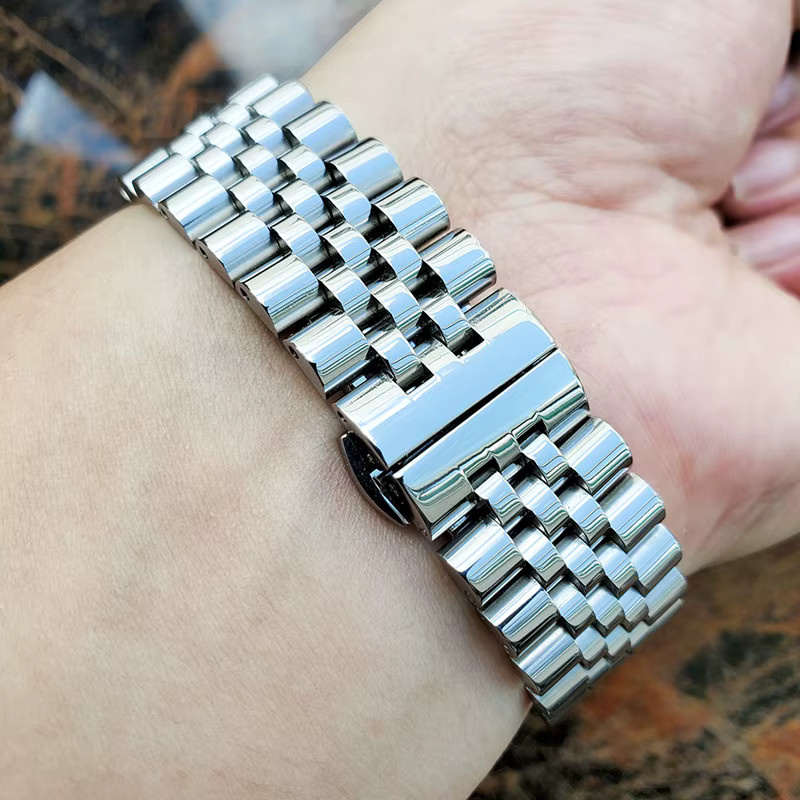 DUTRIEUX Uhrenarmband Edelstahl, Silber, Unisex - Bild 2
