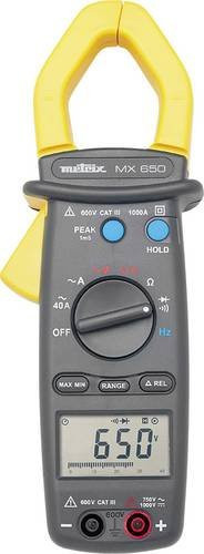 Metrix MX 650 Digitale Stromzange CAT III 600V in Gelb mit 4000 Counts Anzeige - Bild 1