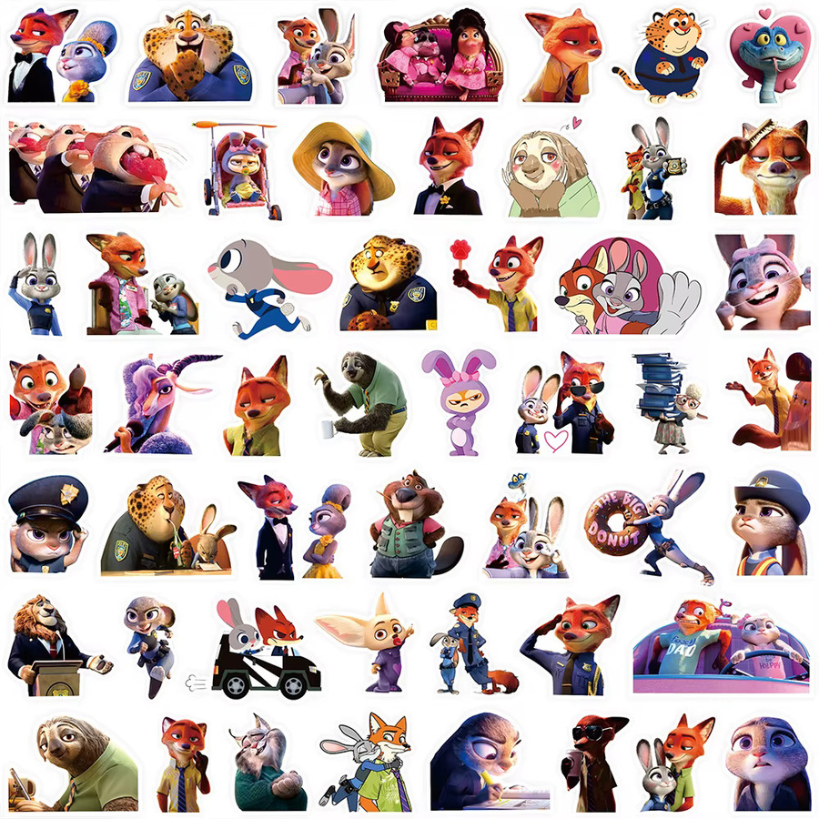 Disney Zootopia 2 Aufkleber, Cartoon, Bunt / Mehrfarbig - Bild 3