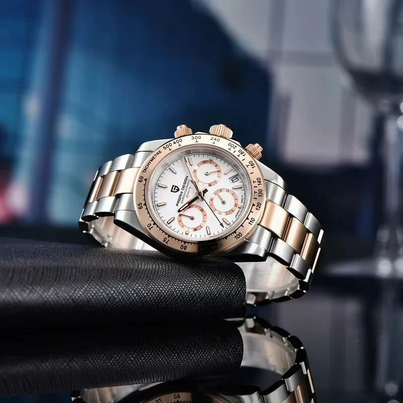 PAGANI DESIGN Chronograph, Quarz, Gold, Edelstahl, Herren - Bild 3