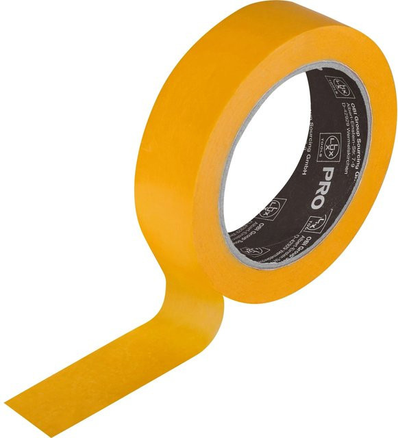 LUX-TOOLS PRO Washi-Tape Gelb, Breite: 30 mm, Länge: 50 m - Bild 1