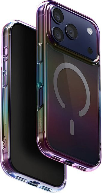 UNIQ Iridescia MagClick MagSafe Schutzhülle für Apple iPhone 17 Pro in Aurora Multicolour - Bild 1