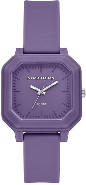 Skechers Armbanduhr Damen, Quarz, Kunststoff, Blau, Eckig - Bild 1