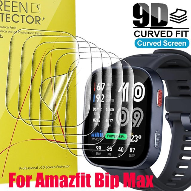 Displayschutzfolie Amazfit Bip Max, Hydrogel-Folie, Silikon, transparent - Bild 1