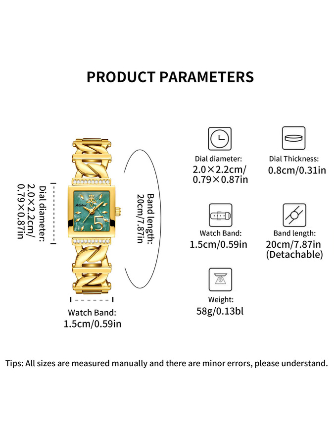 YaLaLuSi Armbanduhr Edelstahl, Quarz, Gold, Bicolor, Diamantbesetzt, Damen - Bild 2