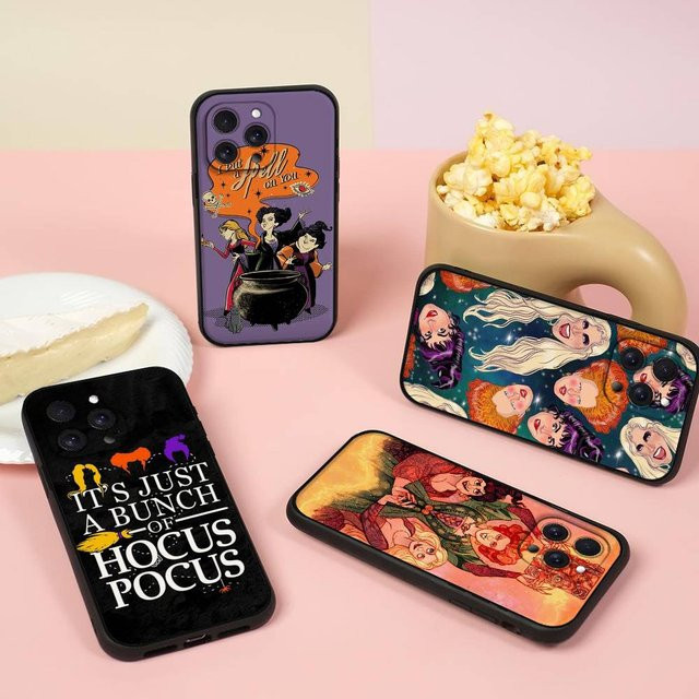 Hocus Pocus Handyhülle für iPhone 11 bis 17 Pro Max Plus Mini, Hautfreundliches TPU Soft Case in Purple - Bild 1